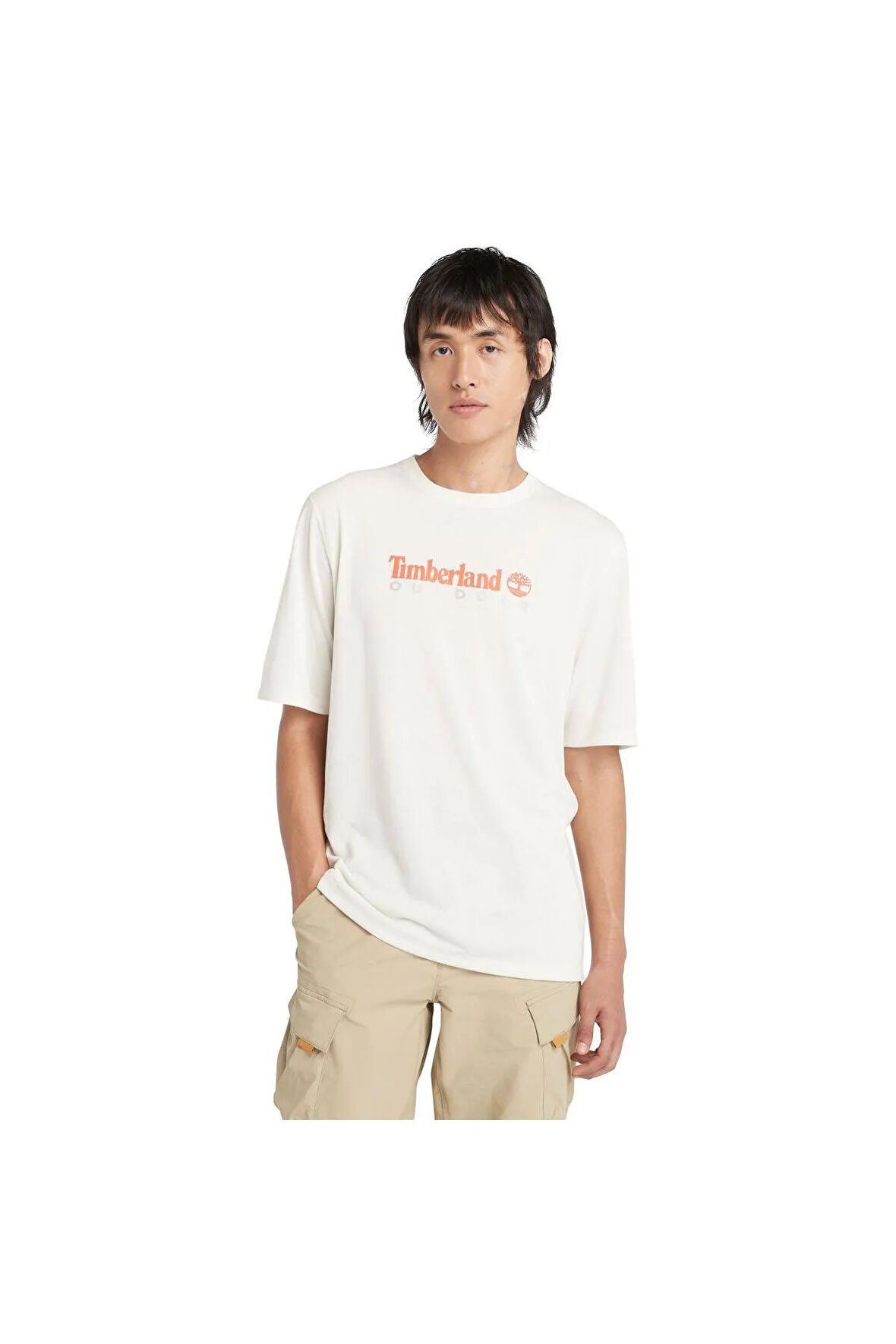 UV-PROTECTION OUTDOOR GRAPHIC TEE Erkek T-Shirt TB0A5SFXCL61 Beyaz-S