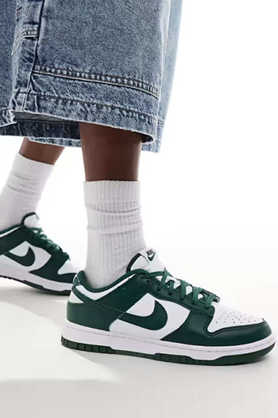 Nike Dunk Low Retro Sneaker Yeşil-Beyaz Unisex Günlük Spor Ayakkabısı