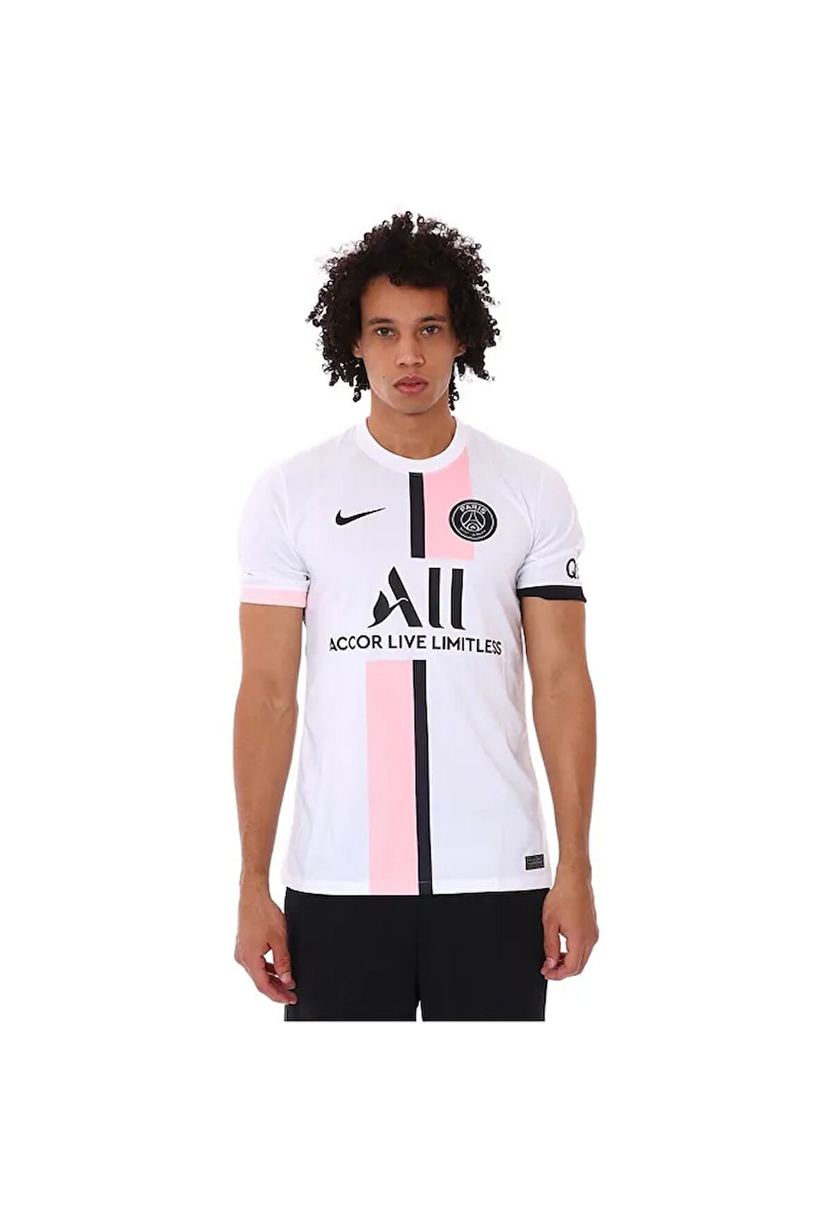 Psg Mnk Df Stad Jsy Ss Aw Erkek Beyaz Futbol Tişört Forma