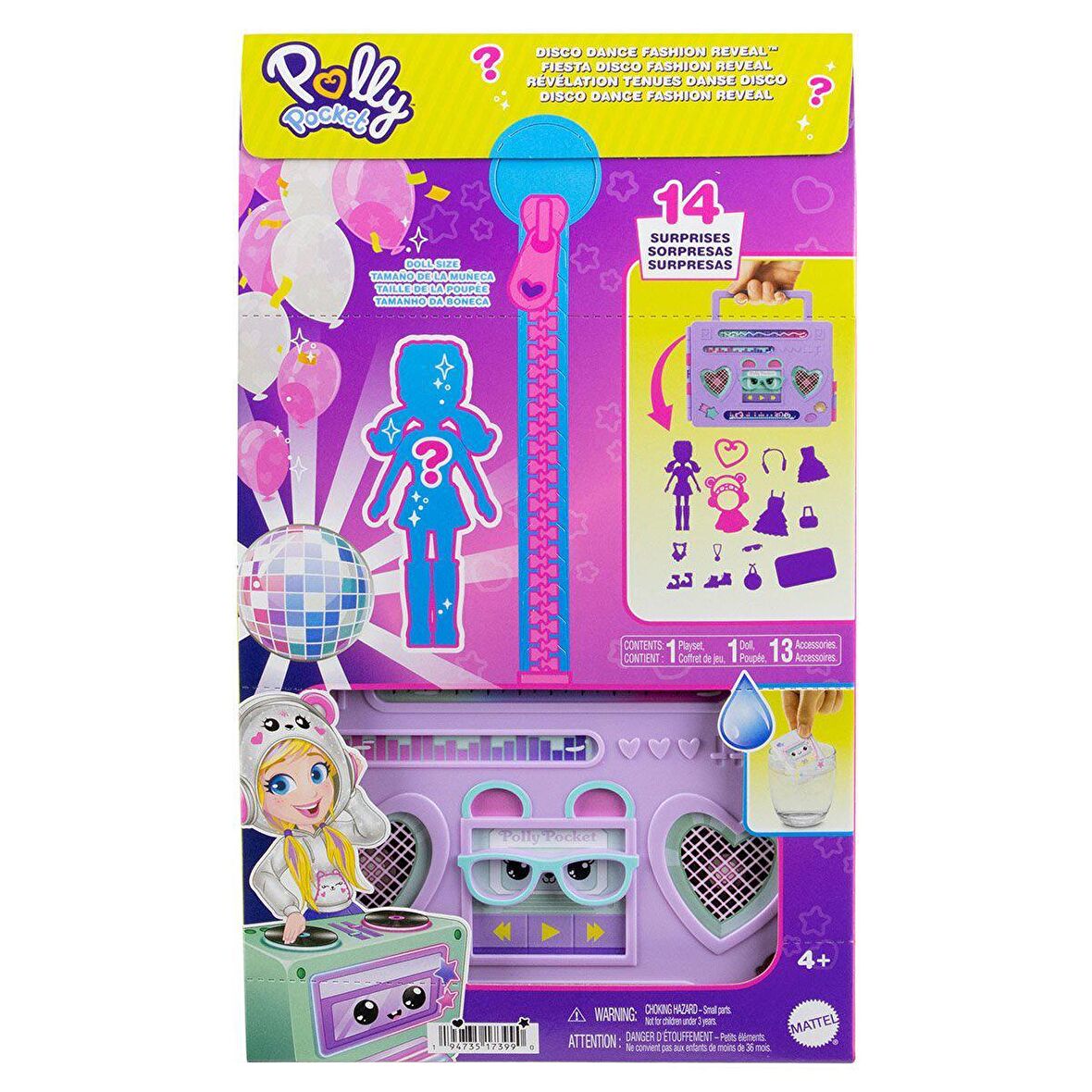 FABBATOYS Polly Pocket Radyo Temalı Moda Eğlencesi Oyun Seti
