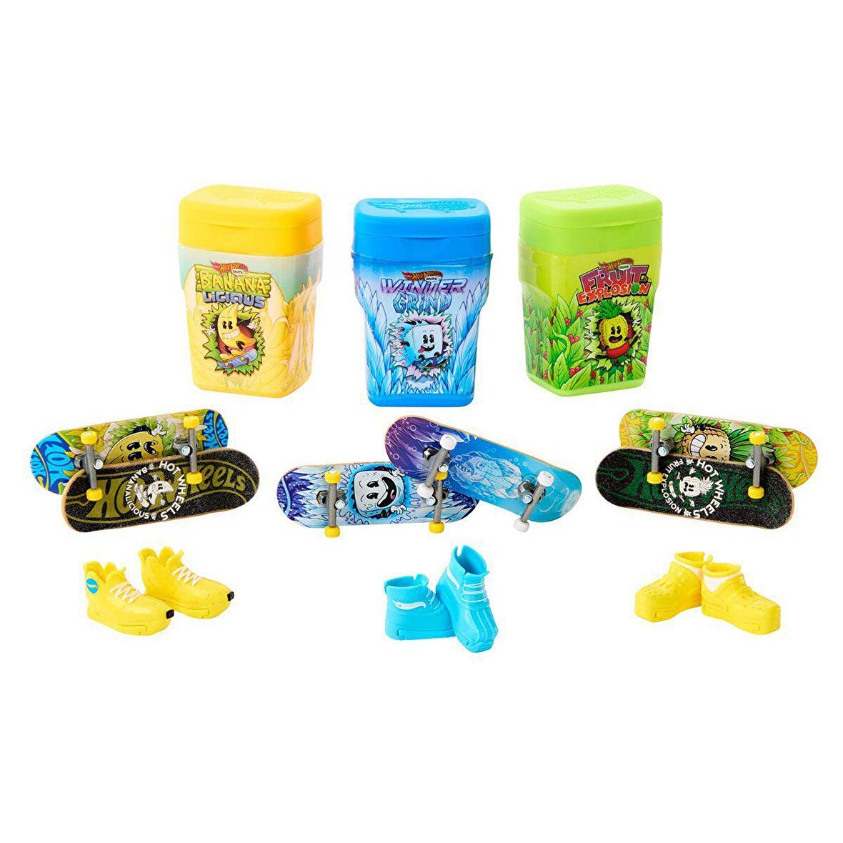 FABBATOYS Hot Wheels Skate İkili Parmak Kaykay Kutusu (Aromalı Sakız Kutusu Temalı)