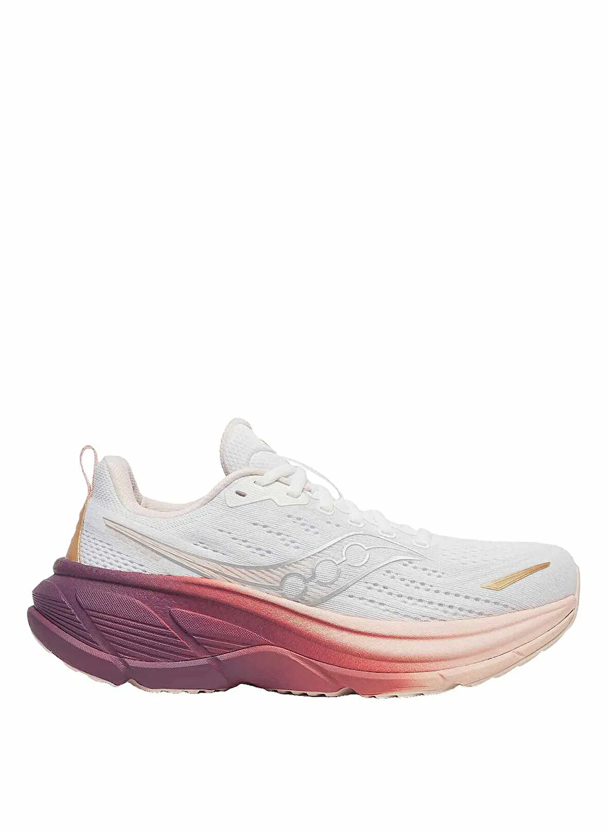 Saucony S11026-224 HURRICANE 25 Beyaz - Mor Kadın Koşu Ayakkabısı