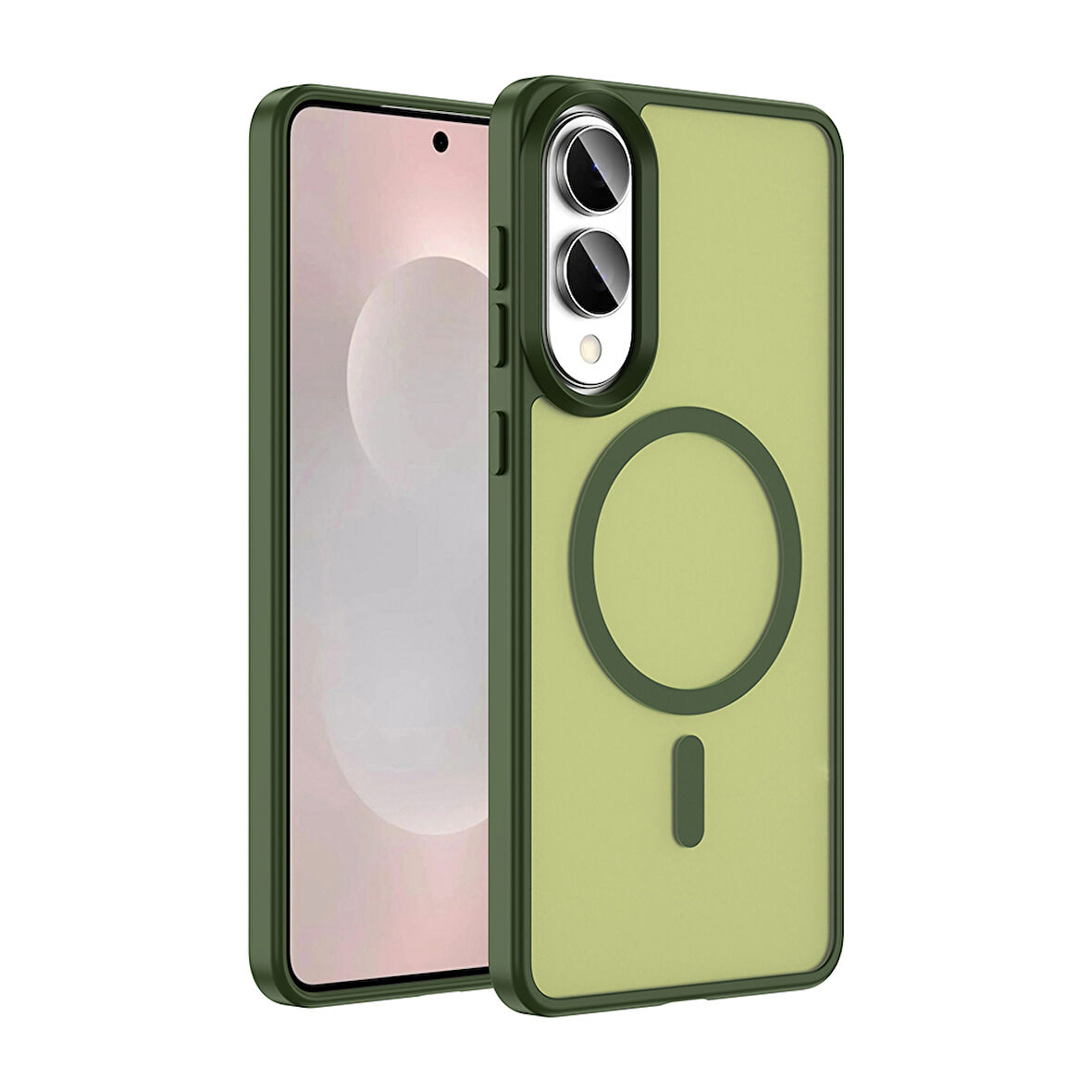 Gpack Samsung Galaxy S25 Edge uyumlu Kılıf Magsafeli Mat Arka Yüzey Sio Kapak