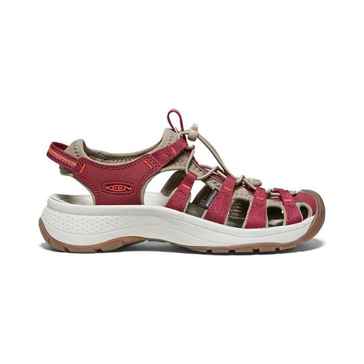 Keen 1027166 Astoria West Sandal Merlot/Scarlet Ibis Kadın Sandalet