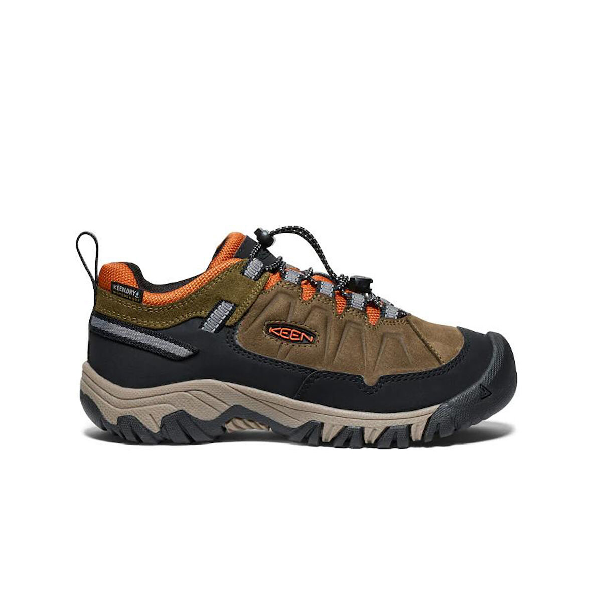 Keen 1029563 Targhee IV Low WP Dark Olive/Gold Flame Kadın Outdoor Ayakkabı