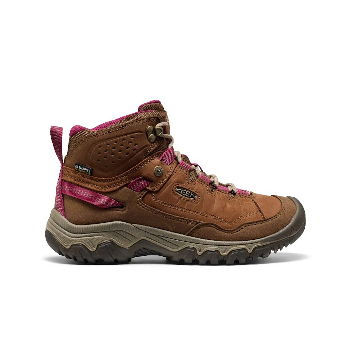 Keen 1030689 Targhee IV Mid WP W Bison/BEAUJOLAIS Kadın Outdoor Bot