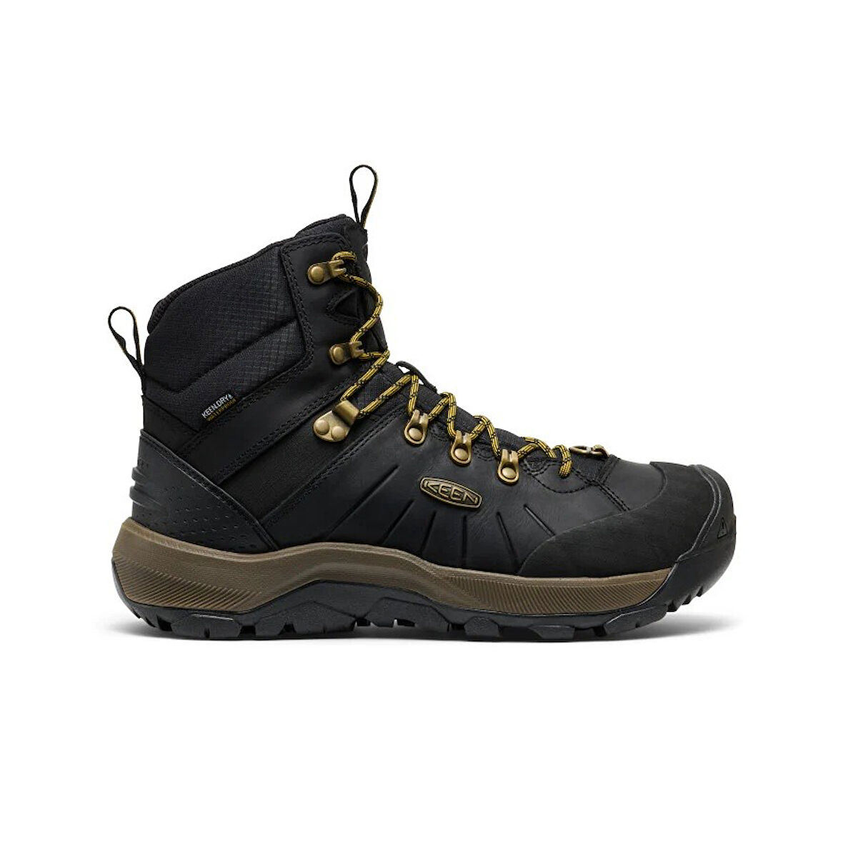 Keen 1031021 Revel IV Polar Mid WP Black/Lemon Curry Erkek Outdoor Bot