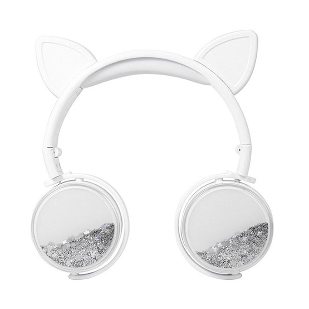 ALLY Kedi Kulak Simli Kablolu Mikrofonlu Kulaküstü Kulaklık 3.5mm jack