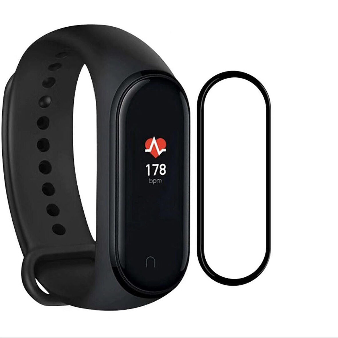 Xiaomi Mi Band 6 Ekran Koruyucu 3D Kavisli Full Kaplama Pmma