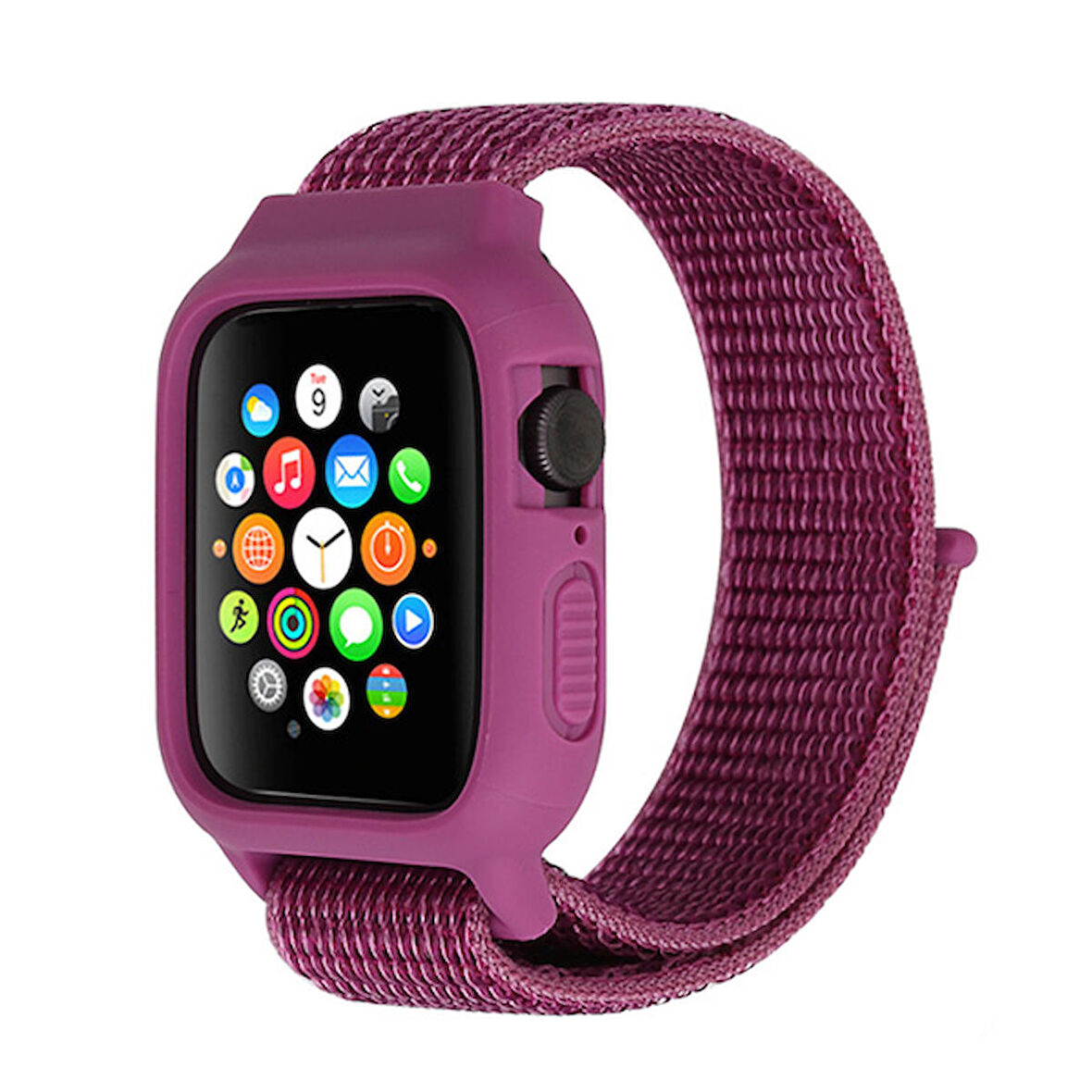 Ally Apple Watch 6-SE-5-4 44mm - 3-2-1 42mm Kayış Kordon Kılıf Silikon