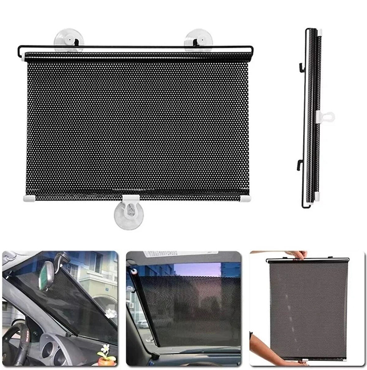 Araba Araç içi Katlanabilir Araç Oto Ön Cam Güneşlik Branda 40x125cm