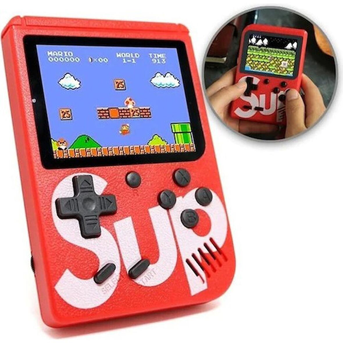 Sup 400 Nostalji Oyunlu Taşınabilir Retro Mini Atari Gameboy ALL-36165