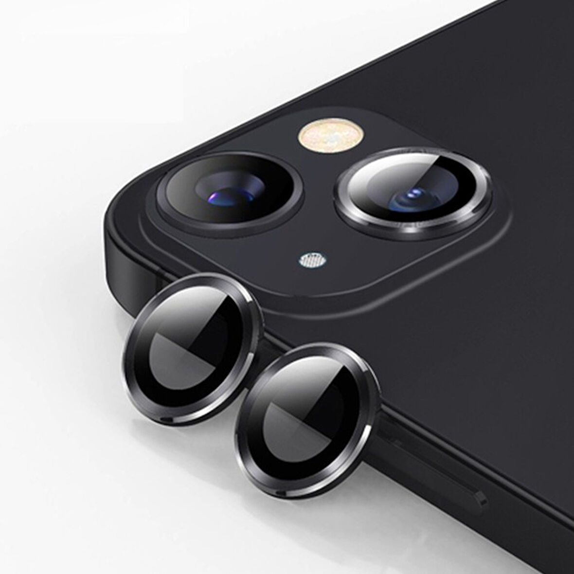 ALLY iPhone 15/15 Plus Tempered Kamera Lens Koruma Cami