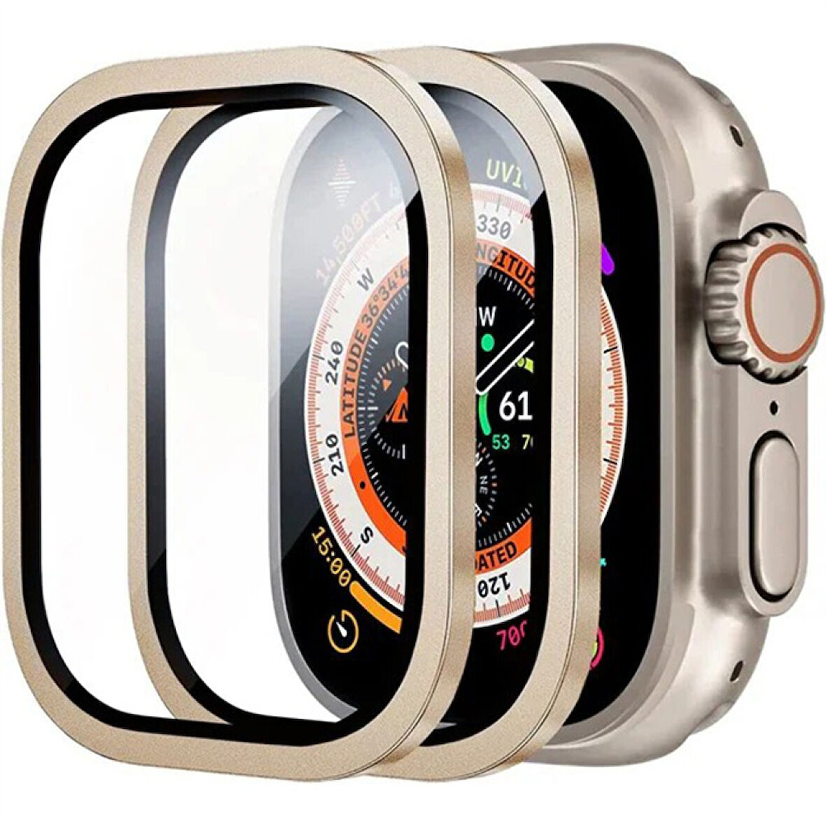 Apple Watch Ultra 49MM Ekran Koruyucu (Gold)
