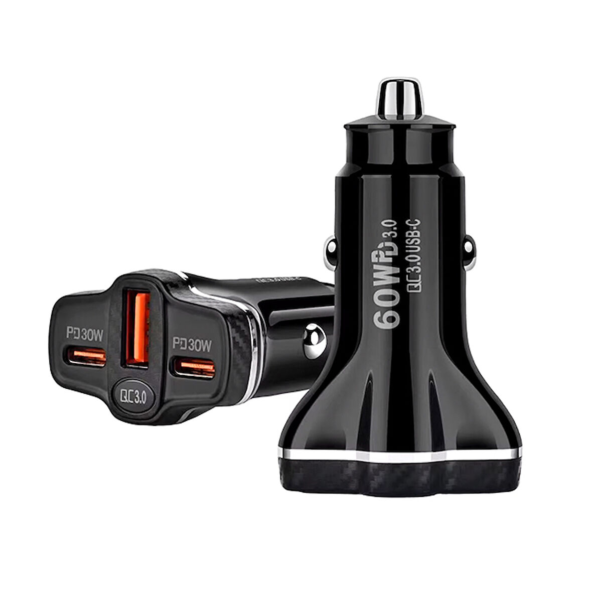 ALLY PD62 2xType-C + USB 78W Araç Çakmaklik Hizli Sarj Aleti Araç Sarji