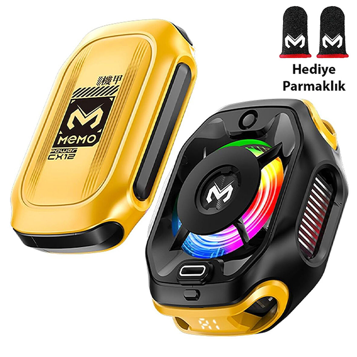 Memo CX12 Pro 2000Mah Bataryalı i Manyetik Cep Telefon Soğutma