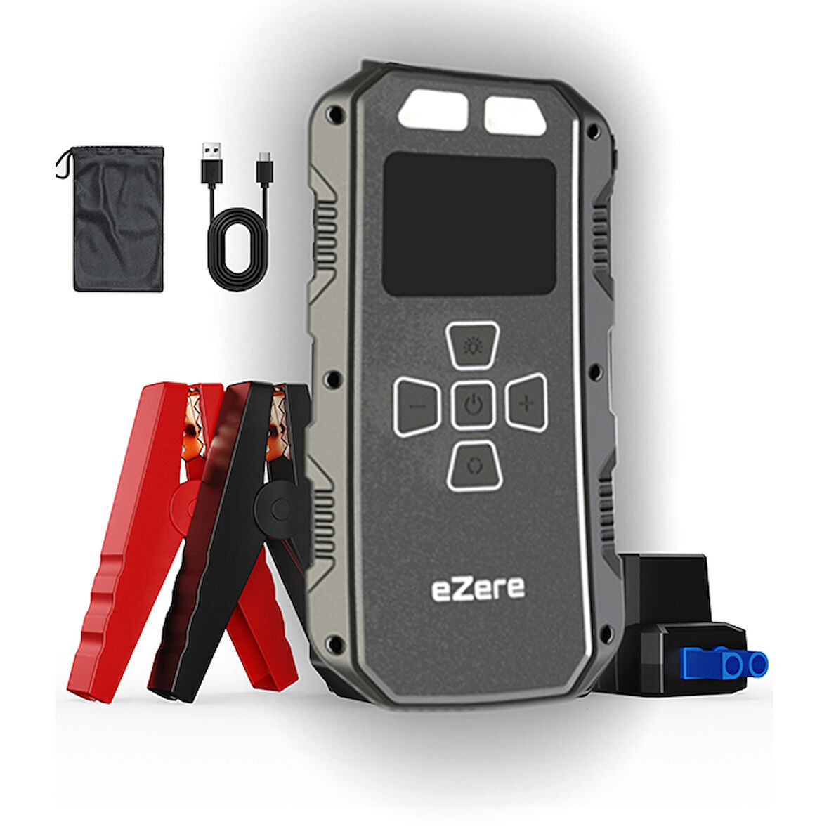 EZERE 4 in1  8000mAh Lastik Sisirme Pompası Ve Starter Akü Takviye Seti