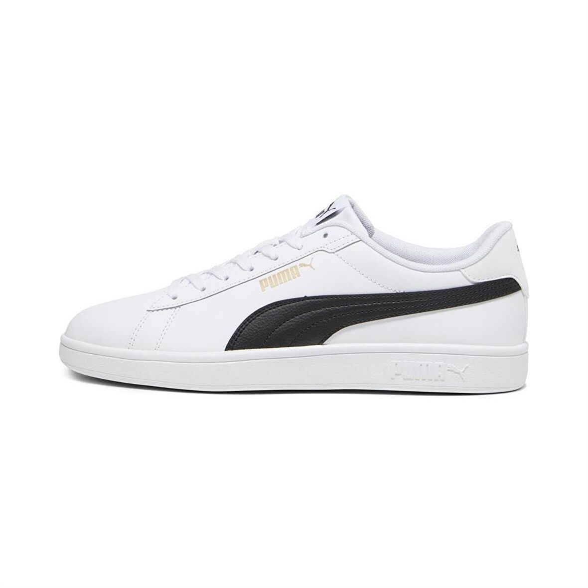 PUMA 39098711  Smash 3.0 L  White- Black- Gold