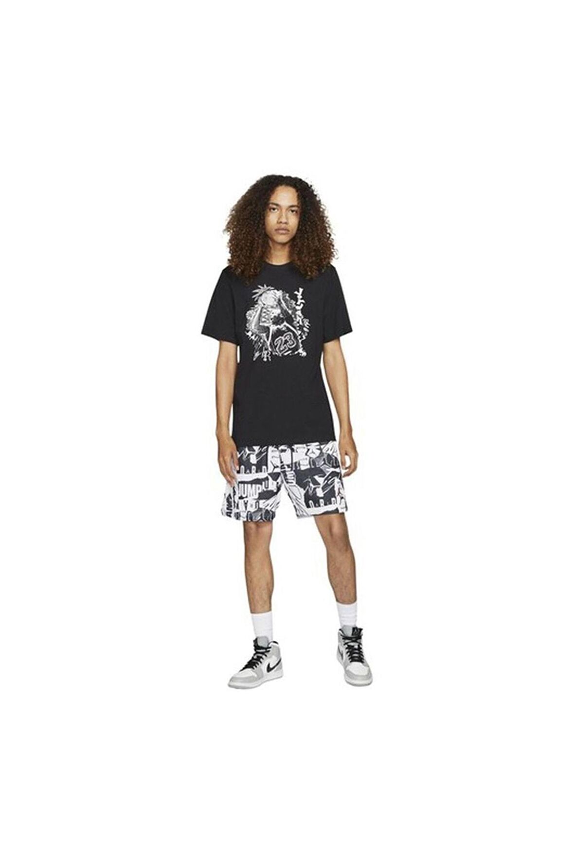 Nike Jordan Vintage Graphic Short-sleeve Erkek - Siyah-dm3221-010T-Shirt