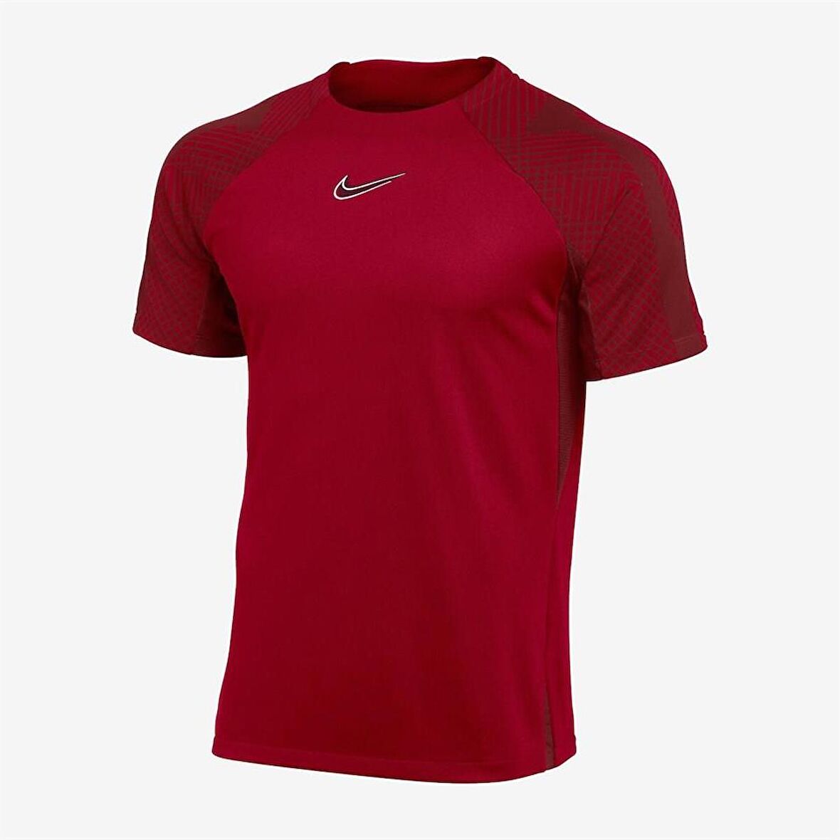 Nike M Nk Df Strk SS Top K DH8698-657 Kırmızı Erkek Antrenman Tişörtü