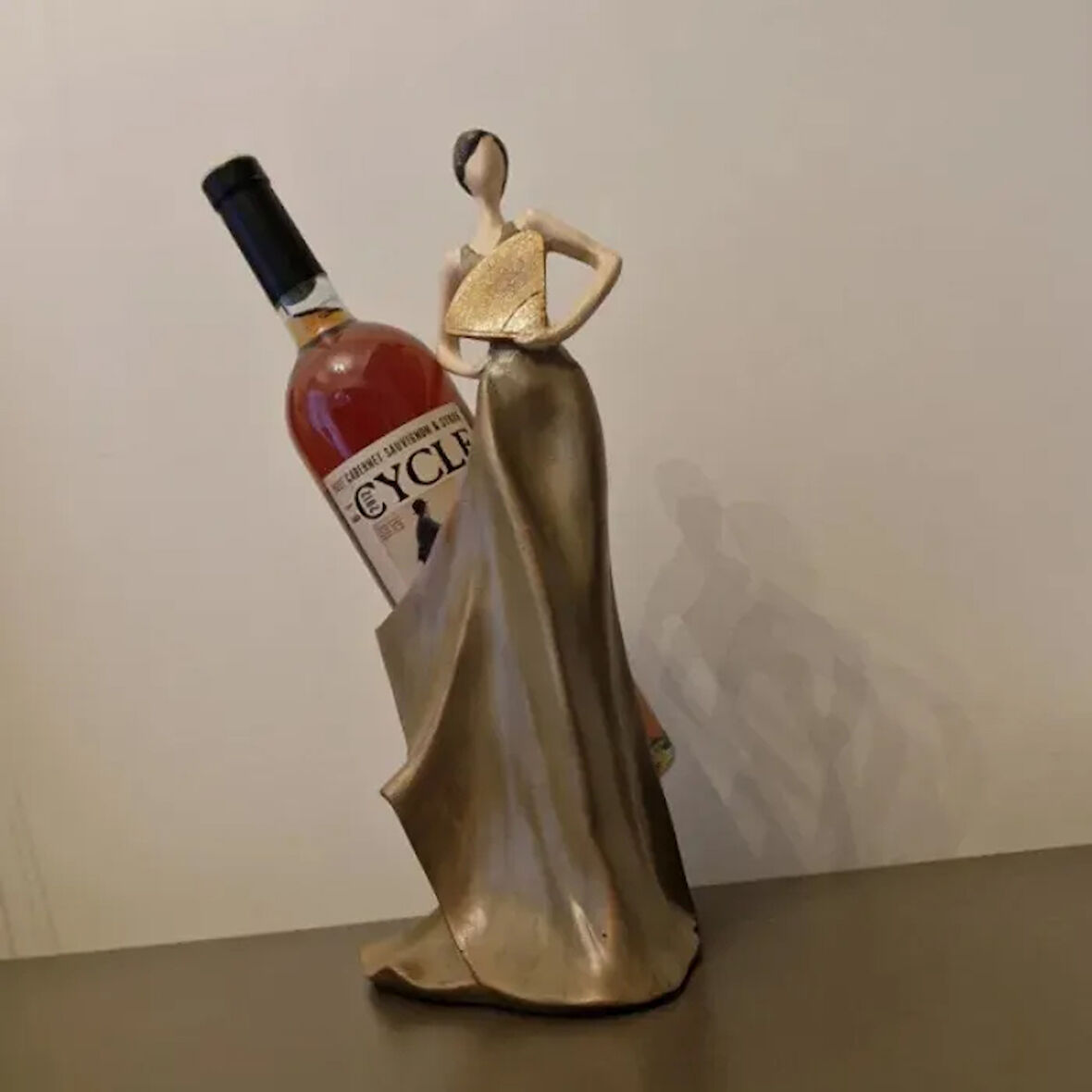 Uretti - Gülnur 8452 - 1950 El Yapımı Şarap Tutucu - Soyut Kadın