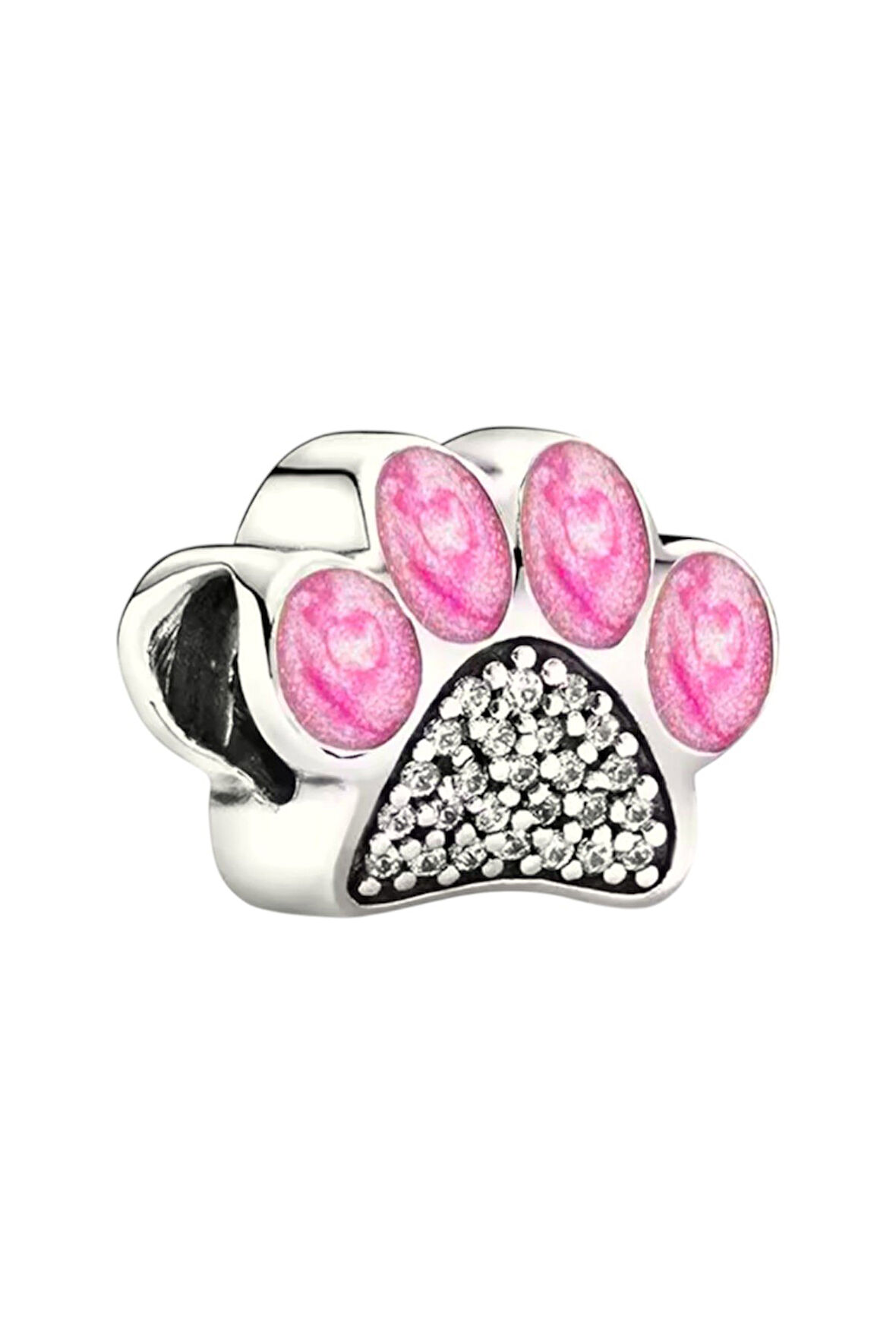 Pembe Pati Charm | 925 Ayar Gümüş