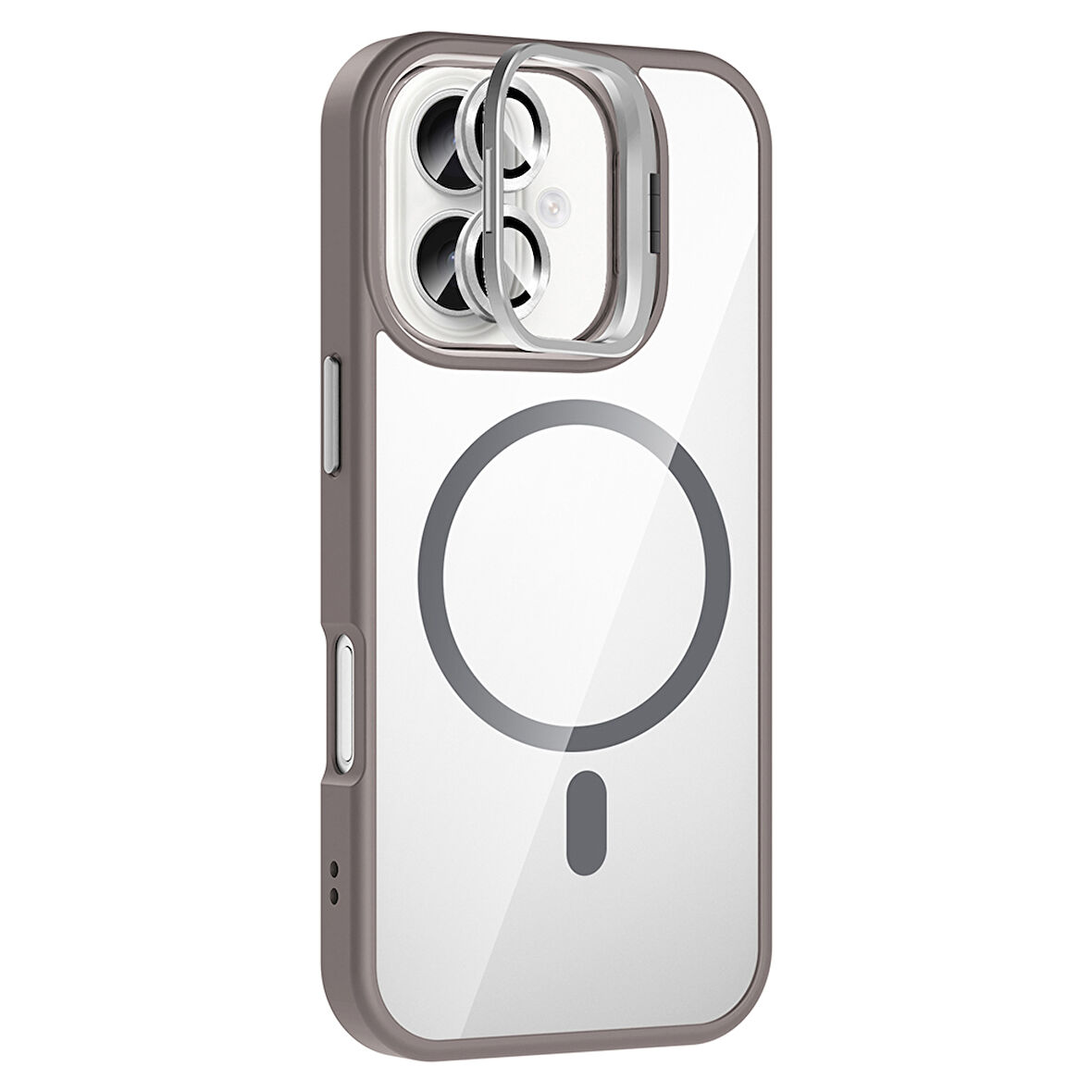 Gpack iPhone 16 uyumlu Kılıf Standlı M-Safe Özellikli Etro Kapak  Lens Koruma