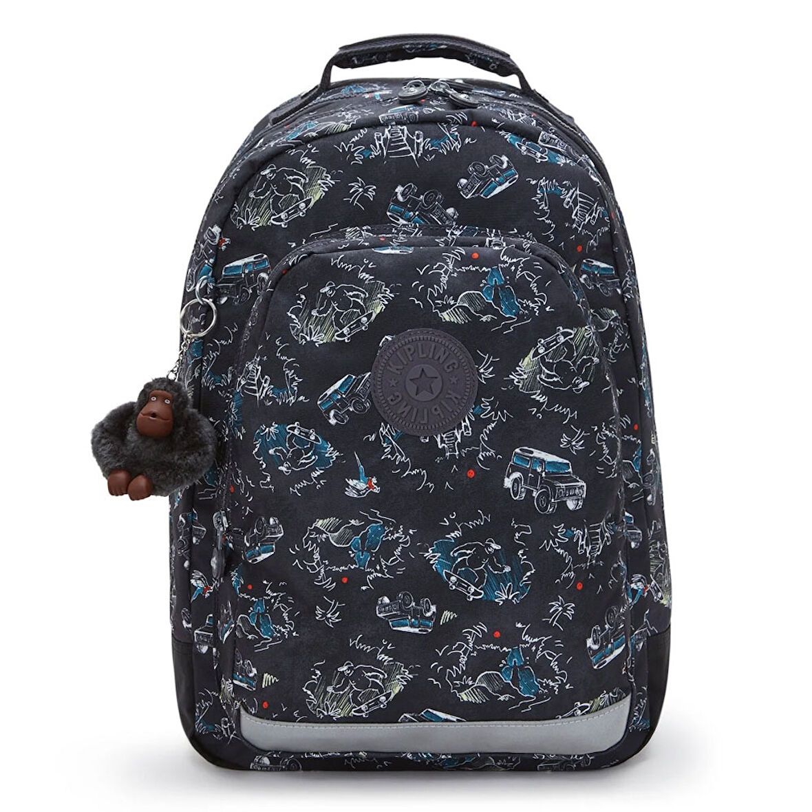 Kipling Class Room Okul Çantası Jungle Fun Race KI7090TJ3