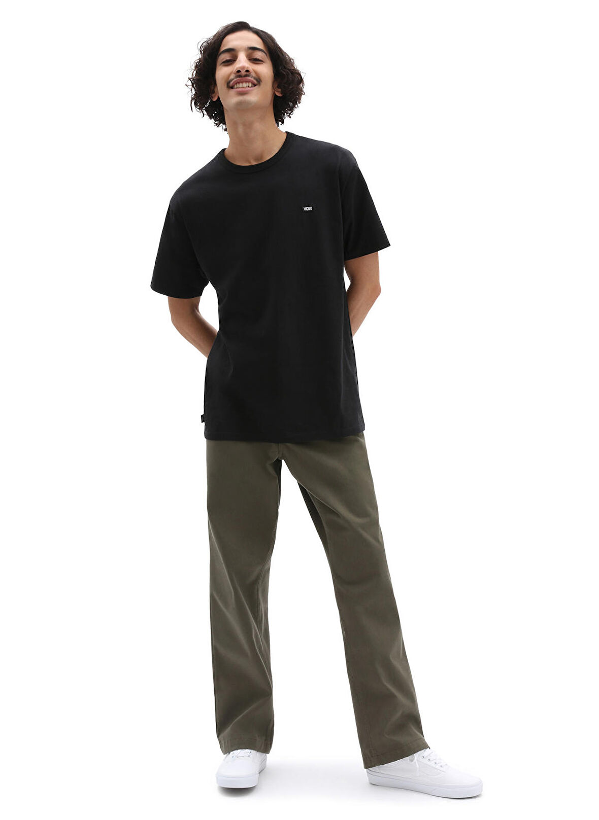 Vans Düz Yeşil Erkek T-Shirt VN0A5FJBKCZ1 MN AUTHENTIC CHINO