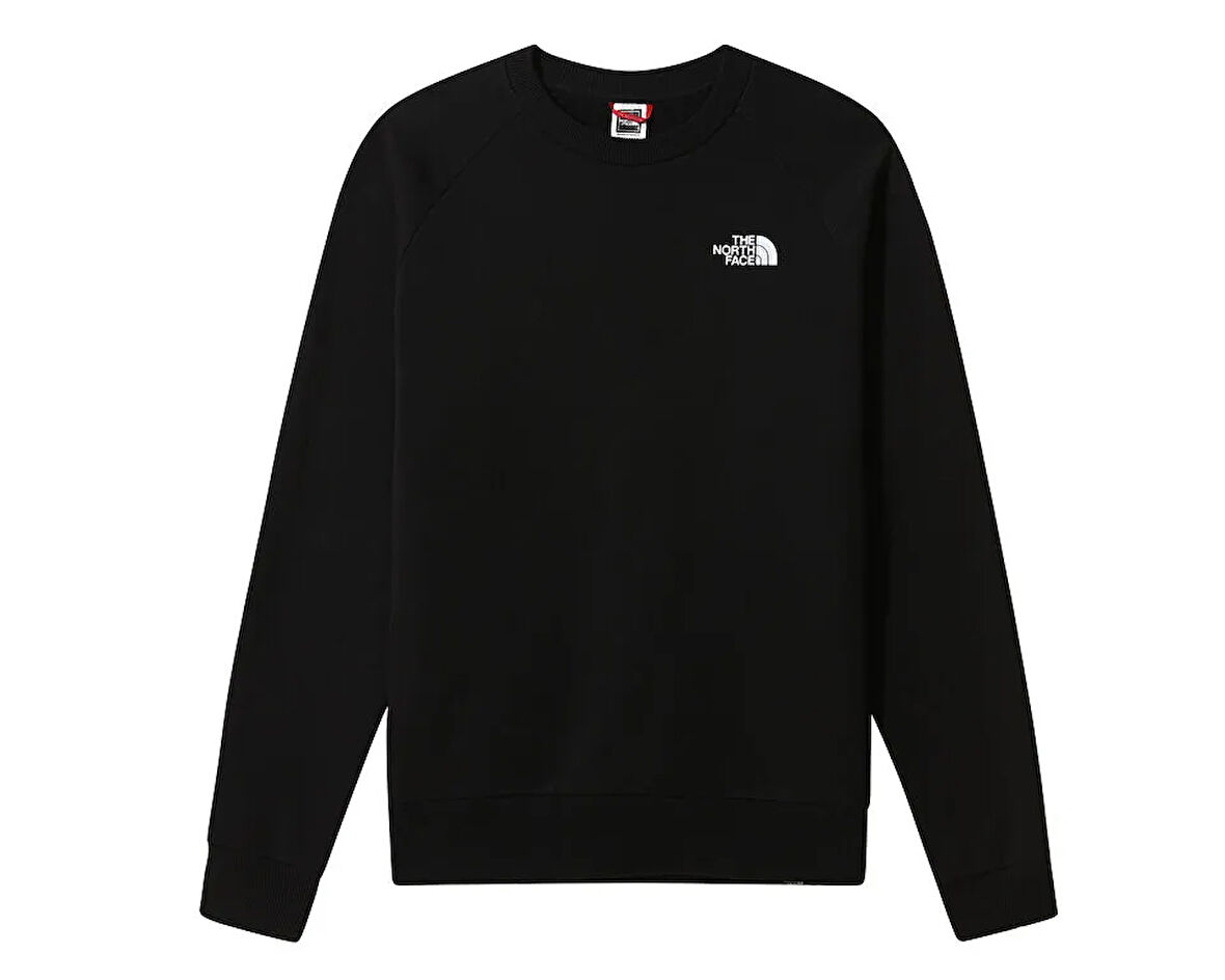 The North Face M Raglan Redbox Crew Erkek Outdoor Sweatshirts NF0A4SZ9JK31 Siyah