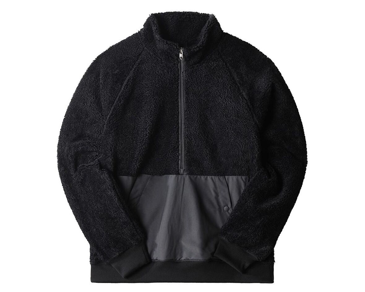 M Ridge Fleece 1/4 Zip Erkek Outdoor Polar Ceket NF0A5A82JK31 Siyah