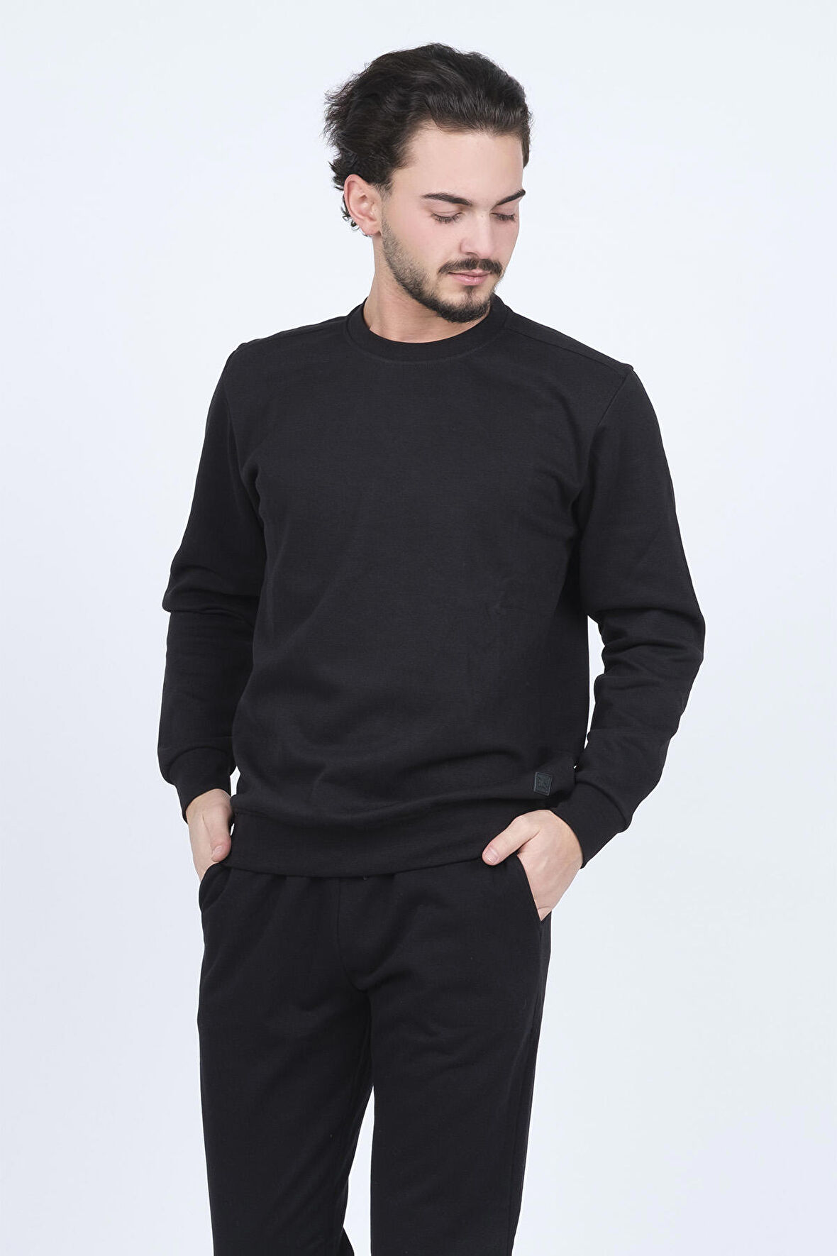 Metropolitan Erkek Bisiklet Yaka Sweatshirt 62422106 Siyah