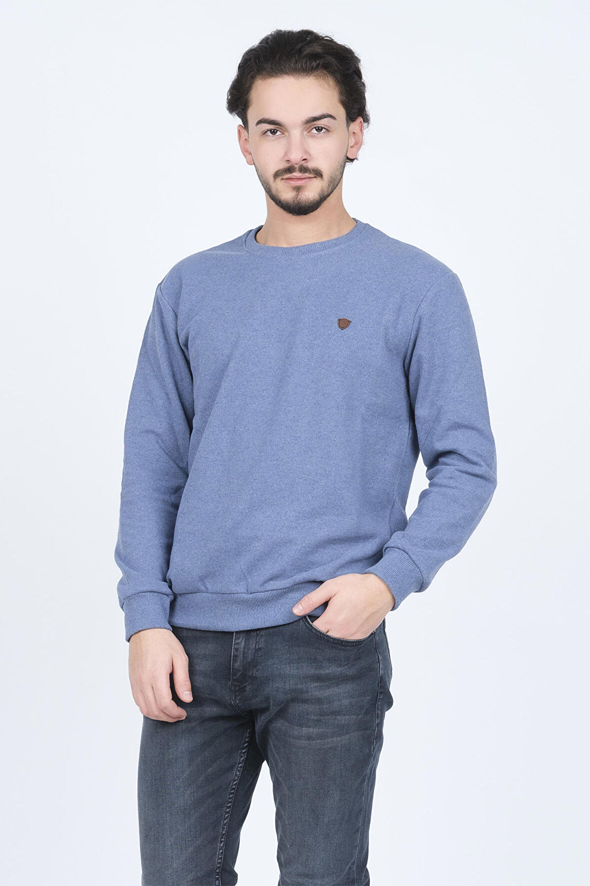 Metropolitan Erkek Bisiklet Yaka Sweatshirt 6240101 Indigo