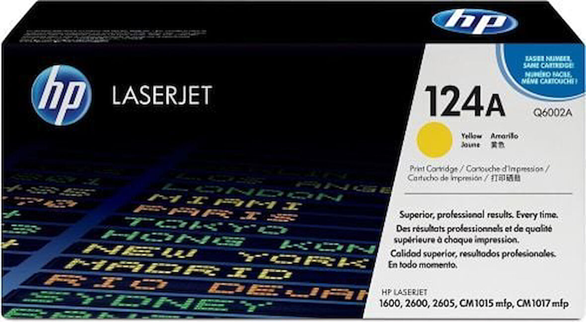 HP Q6002A (124A) Sarı Yellow Orjinal Toner Laserjet 1600