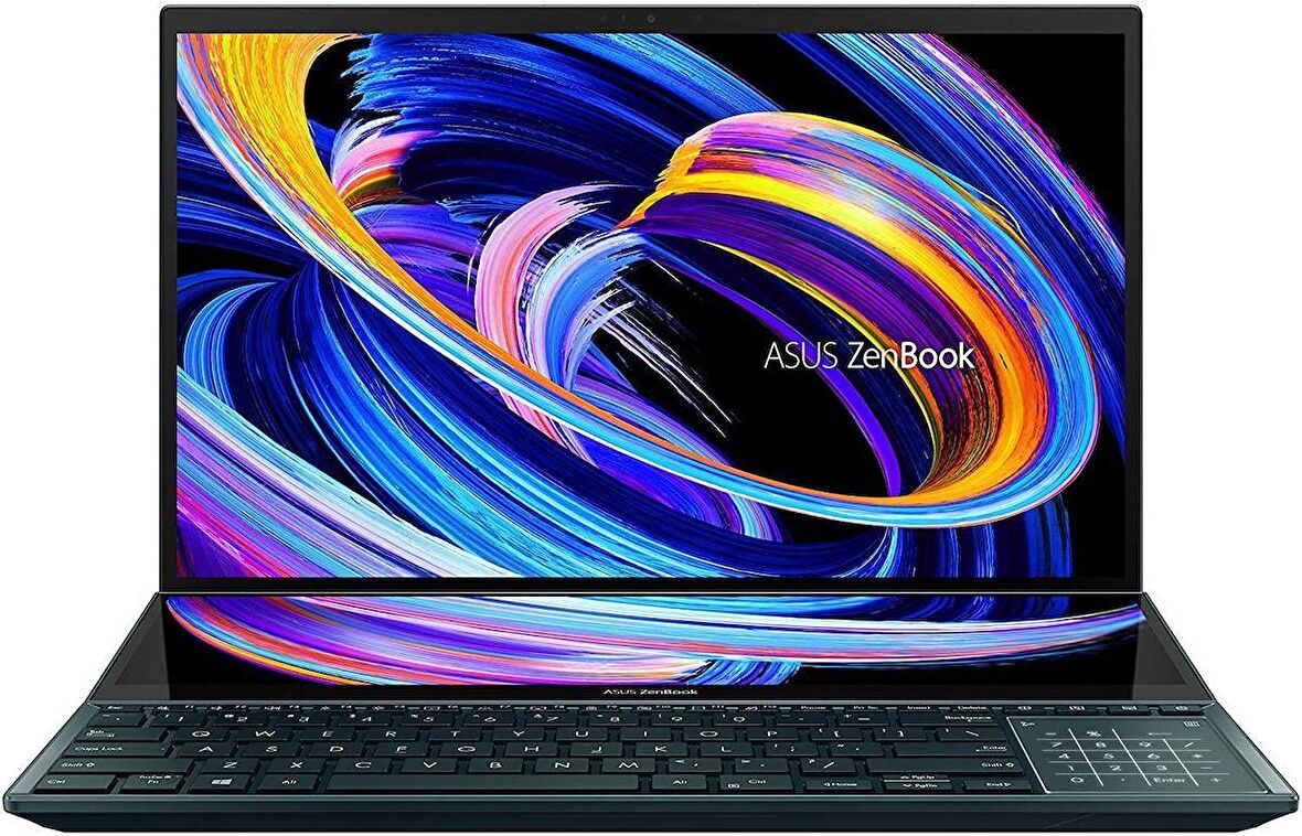 Asus Zenbook Pro Duo 15 OLED UX582ZW Intel i9-12700H- 15,6’’ 4K Touch 32GB 1 TB SSD RTX 3070Ti Q US İngilizce Klavye W11Pro 1 Yıl Asus TR Garanti