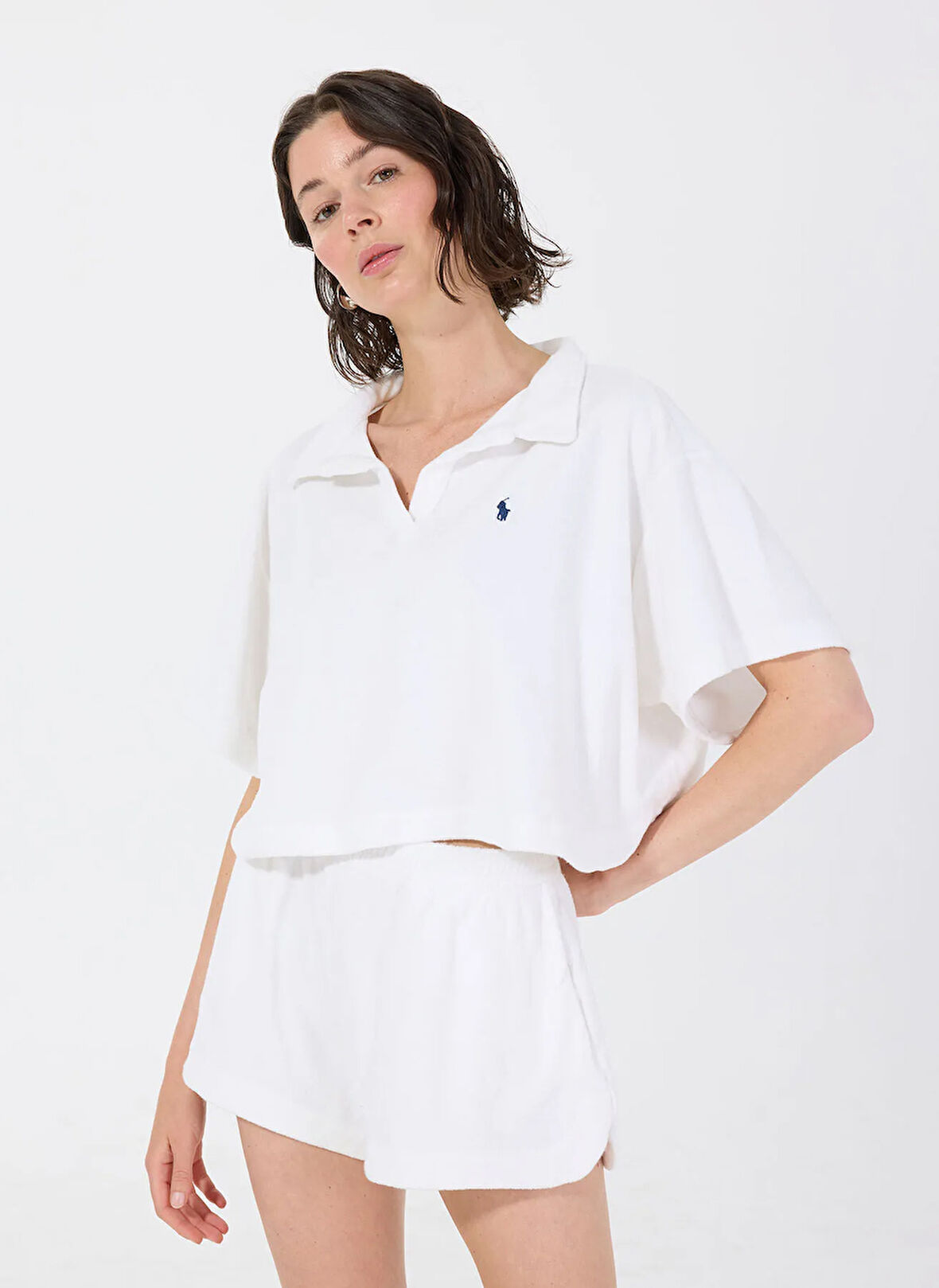 Polo Ralph Lauren Düz Beyaz Kadın Tulum 21556375