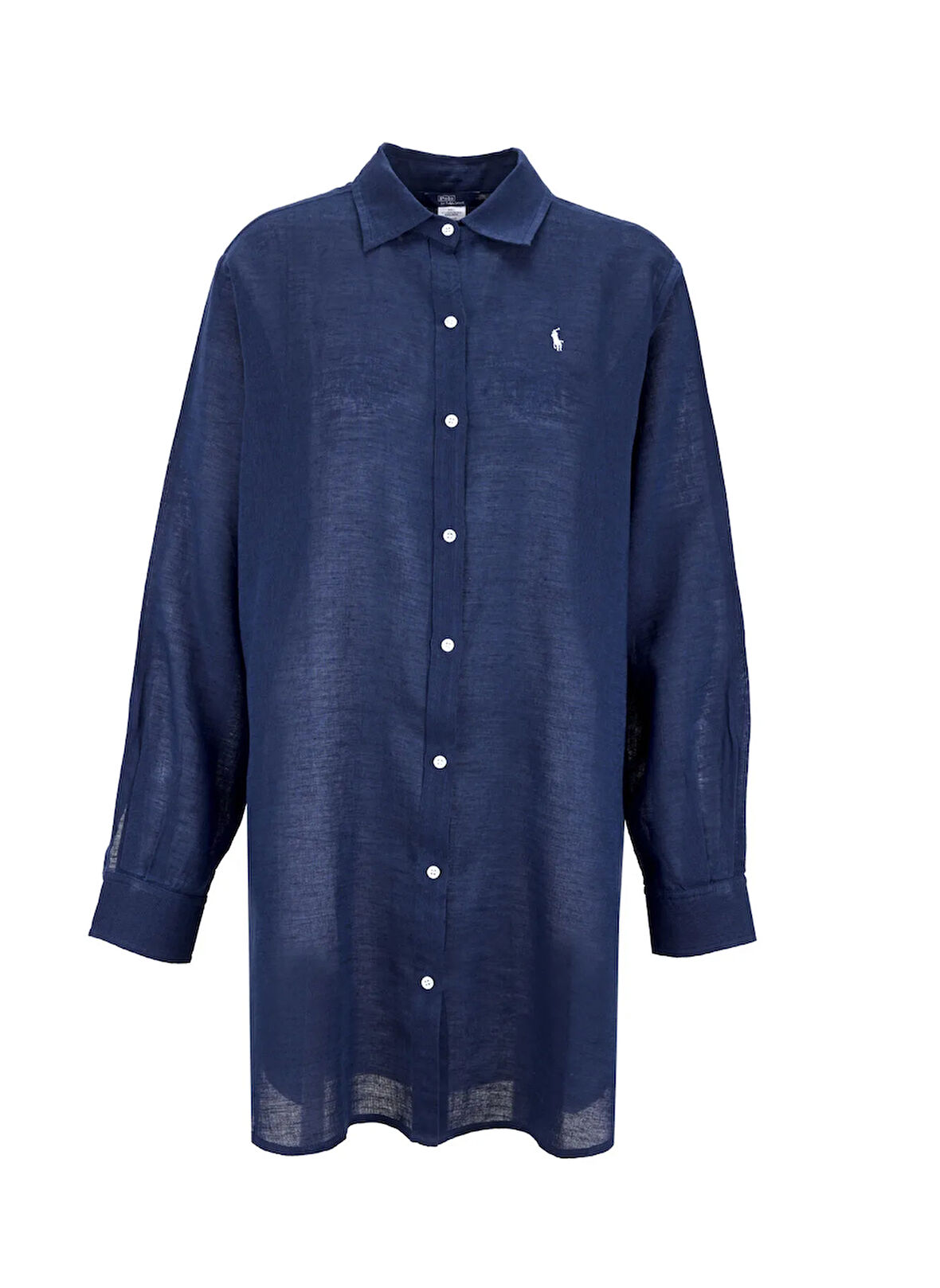 Polo Ralph Lauren Standart Gömlek Yaka Düz Lacivert Kadın Gömlek 21564377