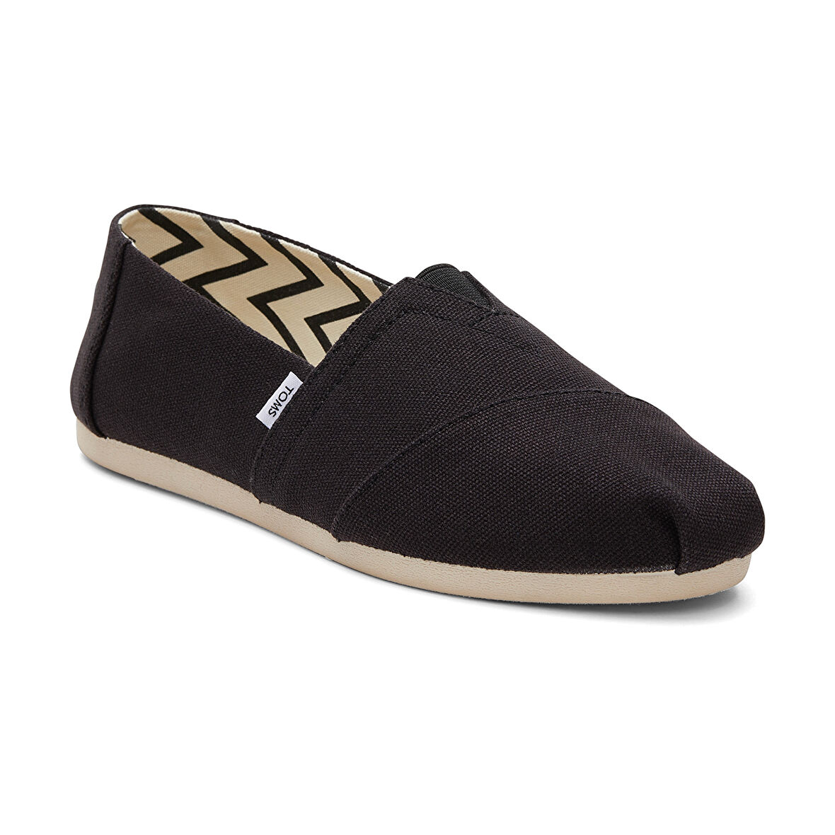 Kadın Espadril / Keten 10017732 Toms Alpargata Classic Recycled Cotton Canvas Black