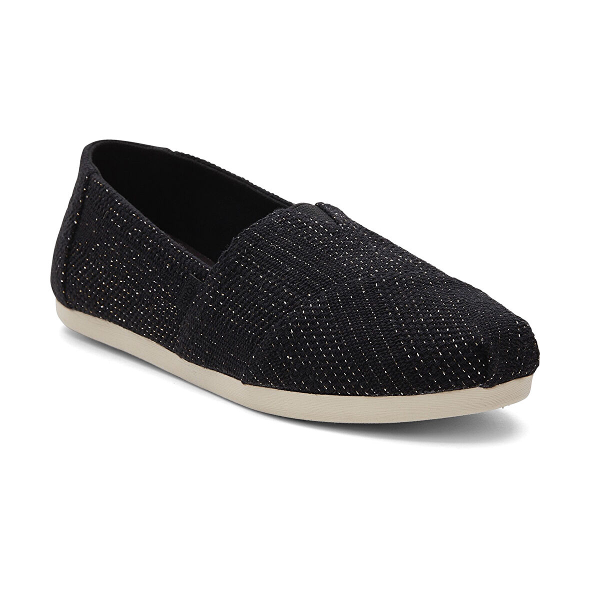 Kadın Espadril / Keten 10020656 10020665 Toms Alpargata Classic Metallic Linen Stripe