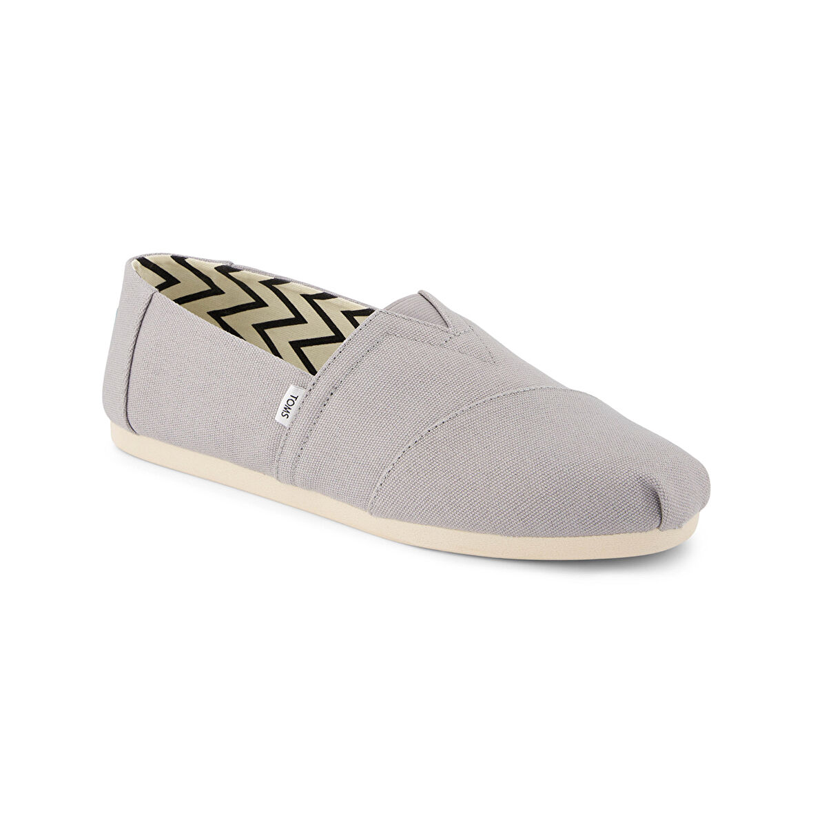 Erkek Espadril / Keten 10020857 Toms ALPARGATA Recycled Cotton Canvas Drizzle Grey