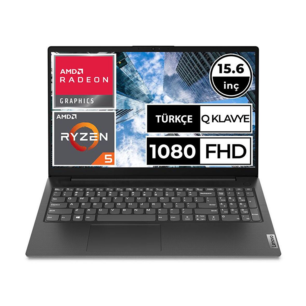 Lenovo V15 82KD0042TX Dahili Ekran Kartı Paylaşımlı Ryzen 5 5500U 8 GB DDR4 256 GB 15.6 inç Full HD Freedos Notebook Dizüstü Bilgisayar