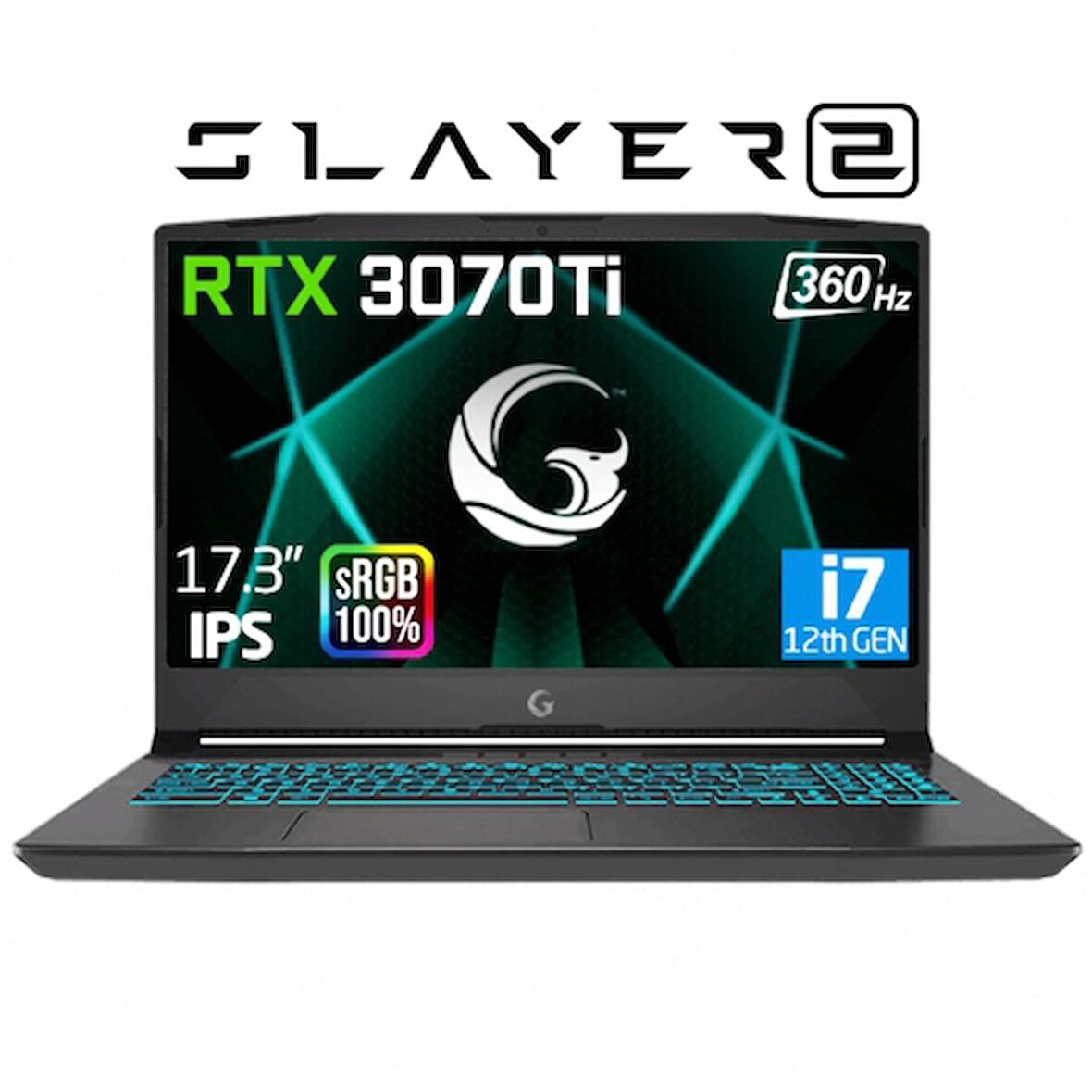 Game Garaj Slayer2 D5 10XL-3070Ti C3 Intel Core i7-12700H 16GB RAM 1TB SSD 8GB RTX3070Ti 17.3'' FHD 360Hz FreeDos Oyuncu Dizüstü Bilgisayar + Çanta