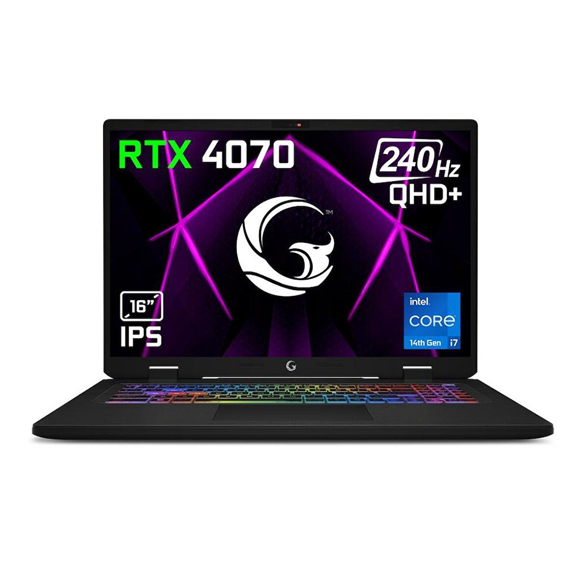 Game Garaj Slayer4 7-4070 C4 Intel Core i7 14700HX 64GB RAM 2TB SSD RTX4070 16" QHD 240Hz IPS FreeDOS Dizüstü Bilgisayar + Çanta