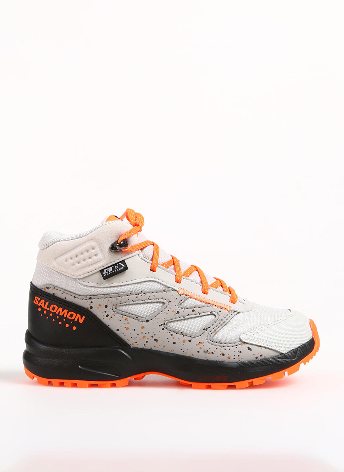 Salomon Beyaz - Turuncu Erkek Çocuk Outdoor Ayakkabısı L47187400 OUTWAY MID CSWP JUNIOR