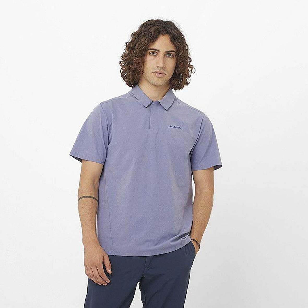 Salomon LC2439500 Trackline Polo M Erkek Polo Tişört