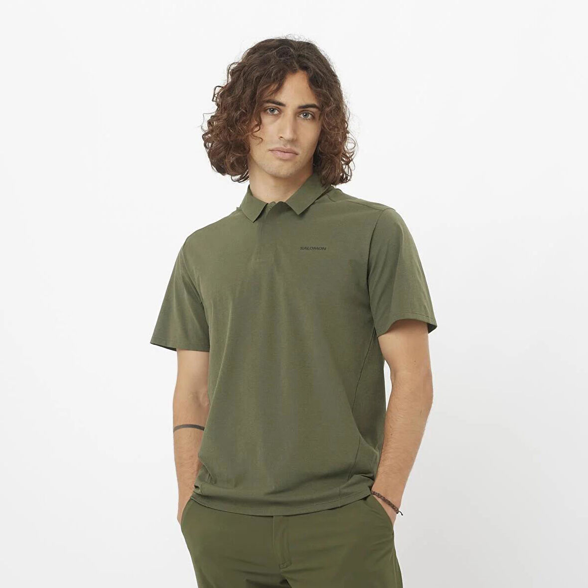 Salomon LC2439300 Trackline Polo M Erkek Polo Tişört