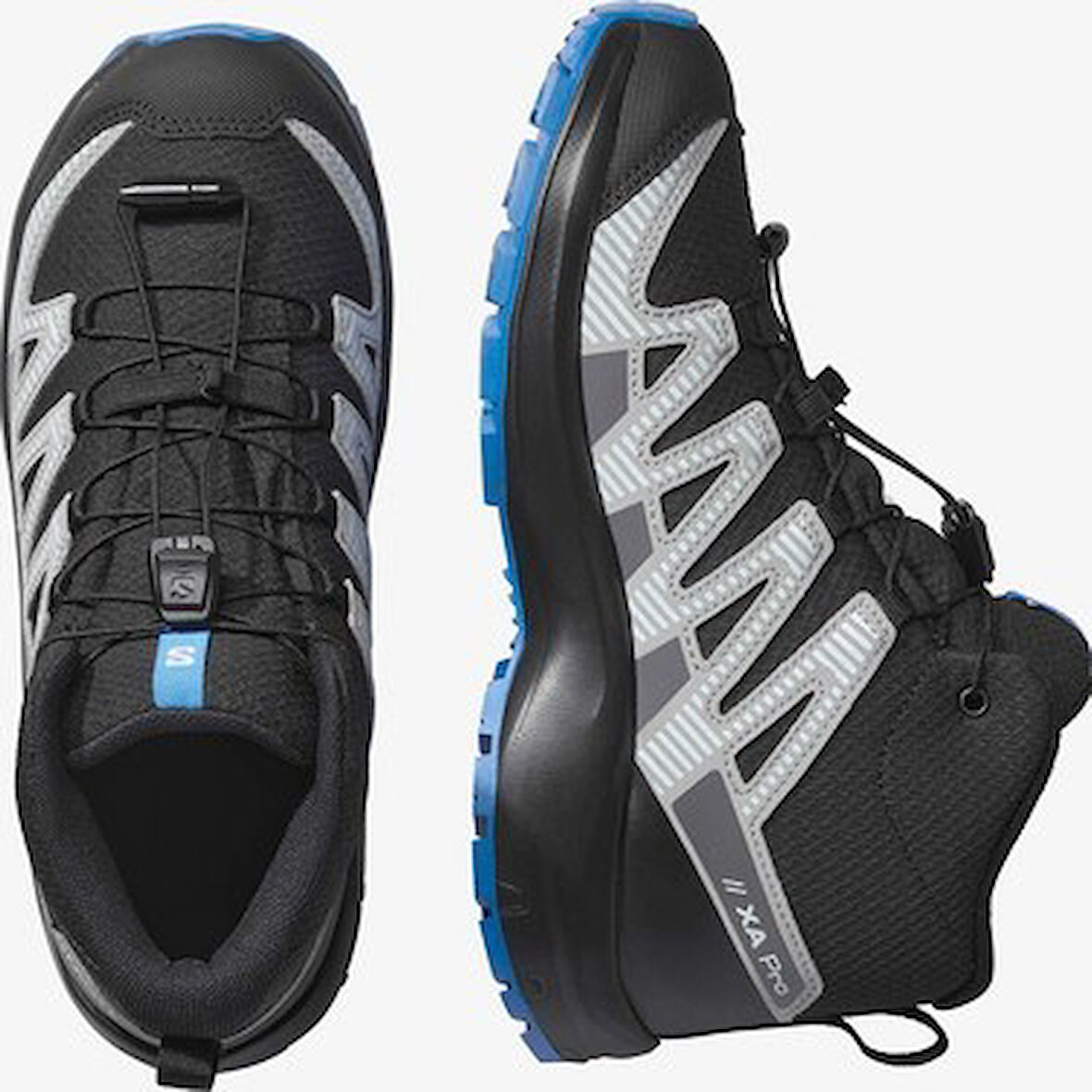 Salomon Xa Pro V8 Mıd Waterproof Cocuk Black/monument/french Blue Bot L47729800