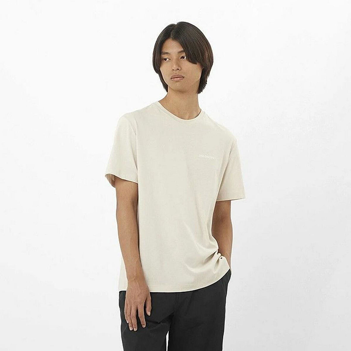 Salomon LC2526300 Logo Tee M Erkek Spor Tişört