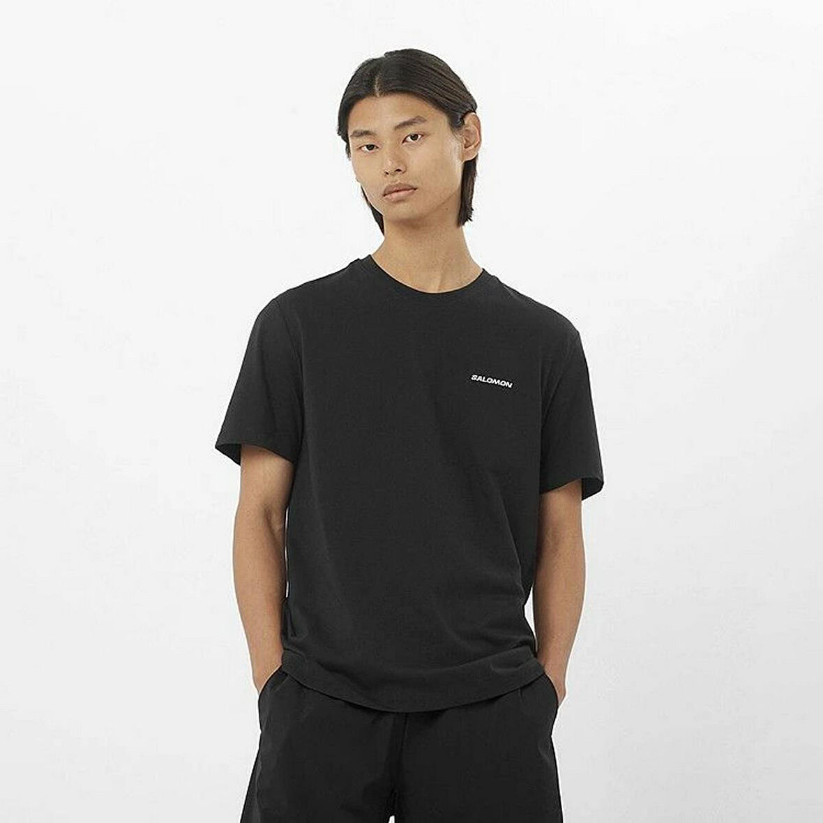 Salomon LC2526200 Logo Tee M Erkek Spor Tişört