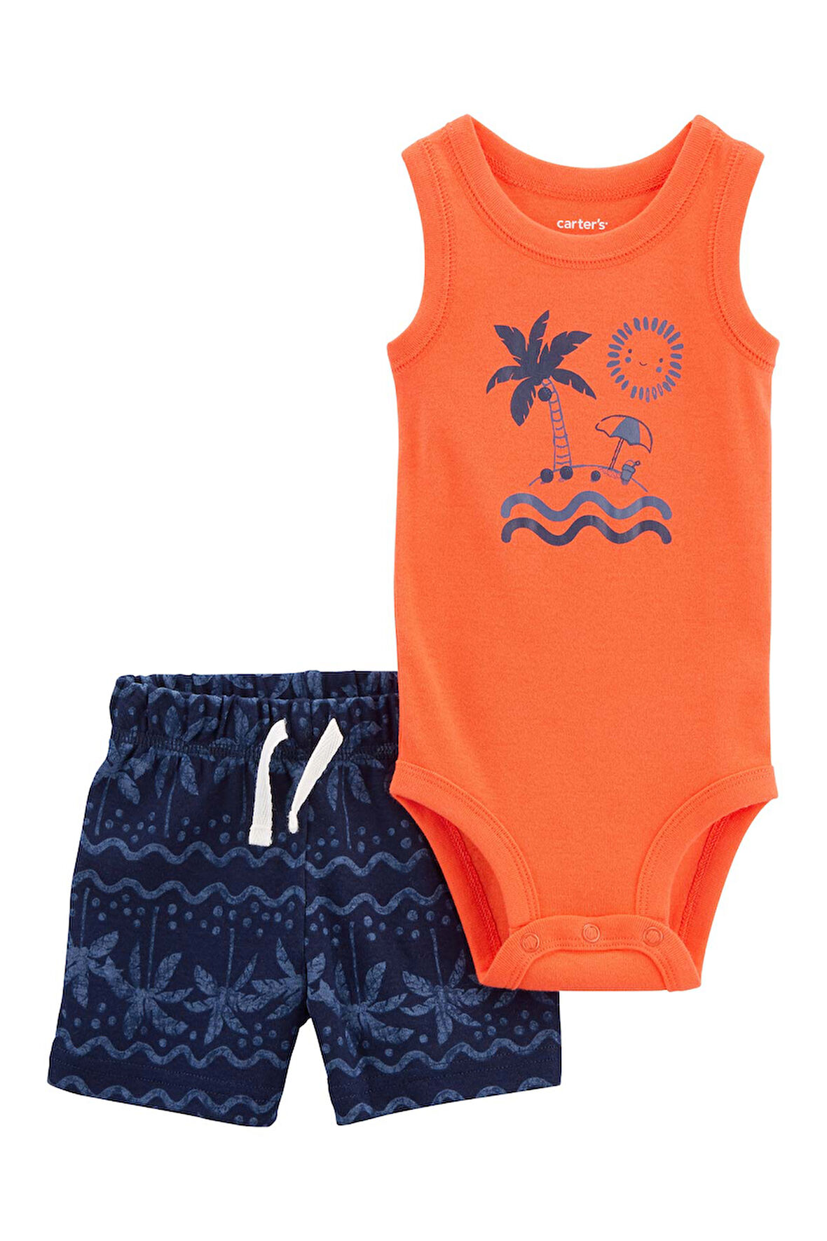 Carters Layette Mavi Erkek Bebek Alt Üst Set 1P323510M